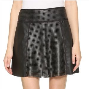 Club Monaco Faux Leather Skirt